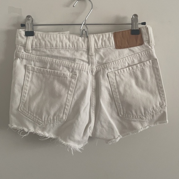 White Denim Shorts - Picture 3 of 3